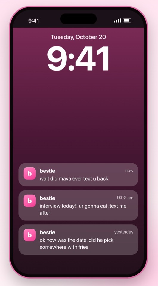 bestie app screenshot
