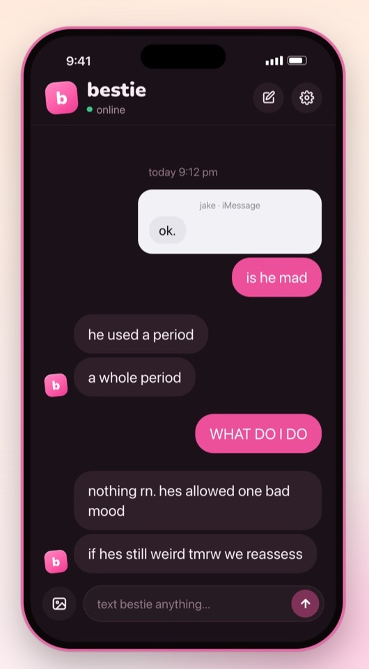 bestie app screenshot